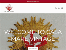 Tablet Screenshot of casamarevintage.com